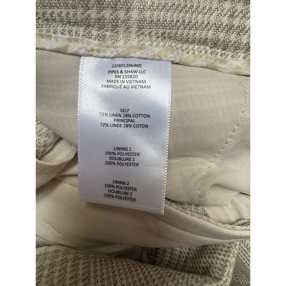 Veronica Beard Oatmeal Tan 'Isley" High Waist Wide Leg Pants, Sz 0 NWT! Linen‎ - Picture 9 of 14